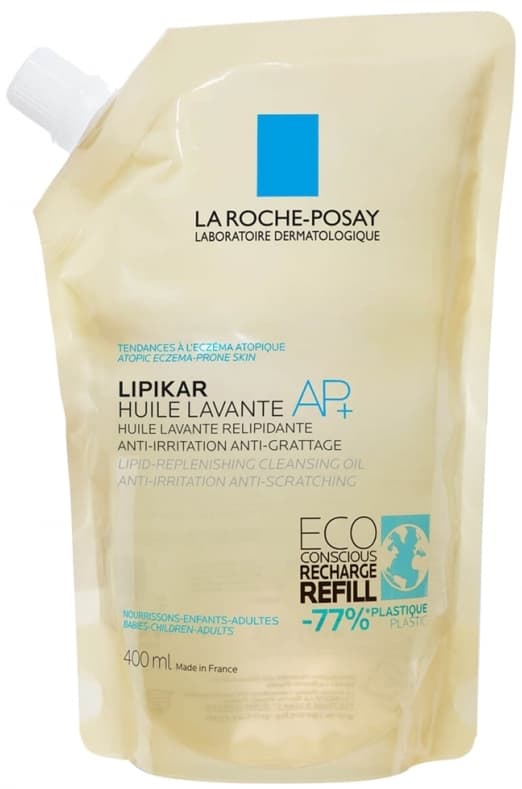 La Roche-Posay Lipikar AP+ Renseolie til Krop, 400 ml Refill