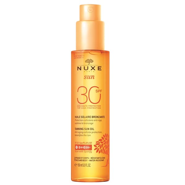 Nuxe Sol, Brun-utan-sol Olja för Ansikte och Kropp SPF30, 150ml