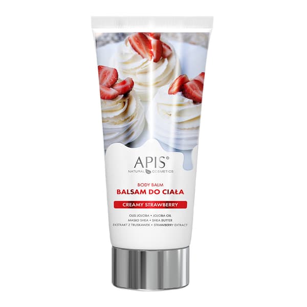 Apis Jordbær Body Lotion, 200ml - Fugtgivende Balsam til Blød Hud