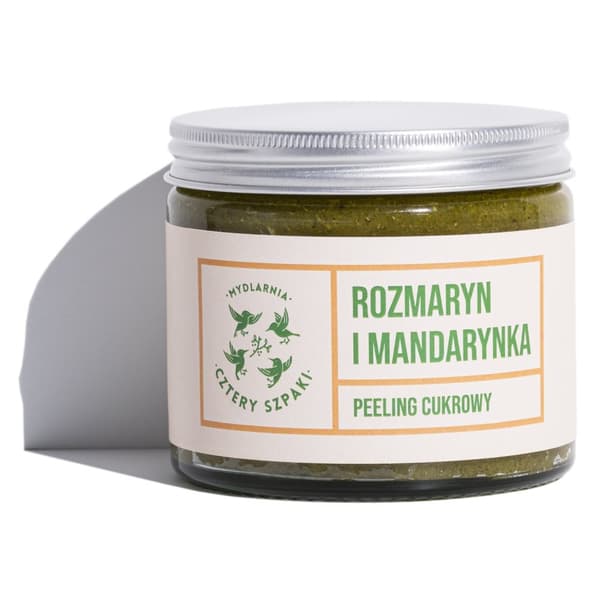 Cztery Szpaki Sukkerbaseret Kropsskrubb Rosmarin & Mandarin, 250ml