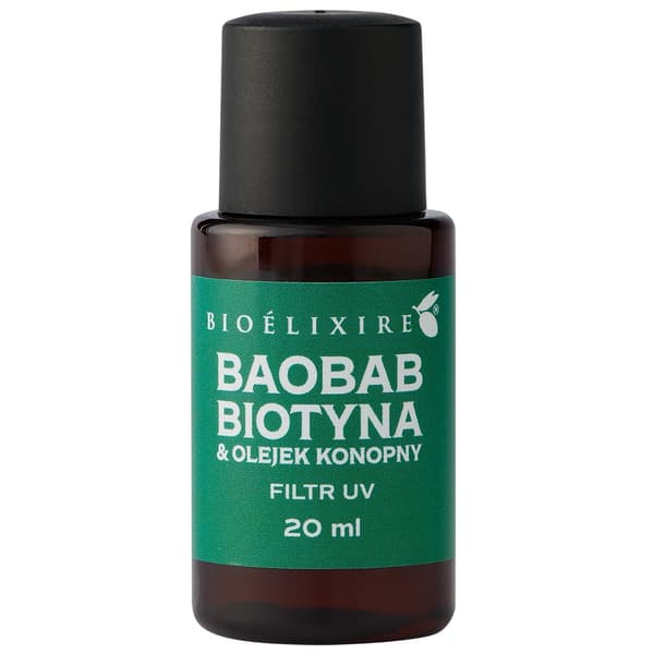 Bioelixire Silikone Hårserum med Baobab + Biotin & Hampolie, 20ml