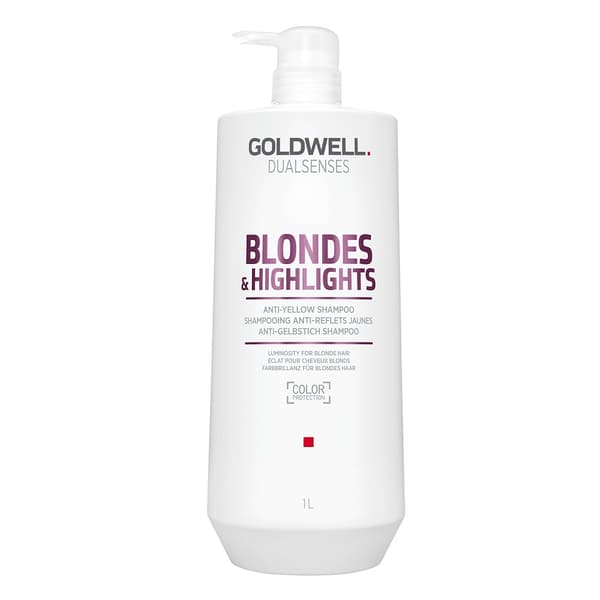 Goldwell Dualsenses Shampoo til Blondt Hår Neutraliserer Gule Toner, 1000ml