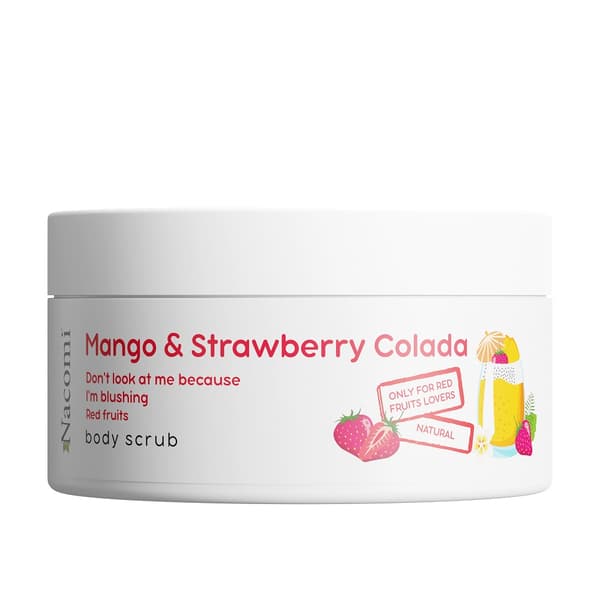Nacomi Mango & Jordbær Chokolade Kropspeeling, 100ml