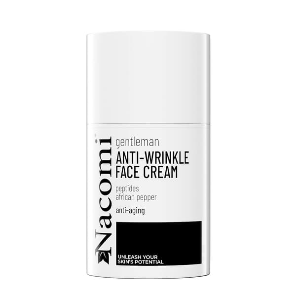Nacomi Gentleman Anti-Aging Ansigtscreme med Peptider og Afrikansk Peber, 50ml