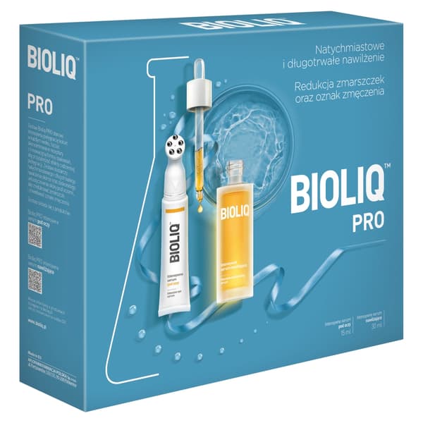 Bioliq PRO, Silmänympärysseerumi 15 ml + Kosteuttava seerumi 30 ml - Kaksinkertainen Tehostettu Ihonhoitosetti