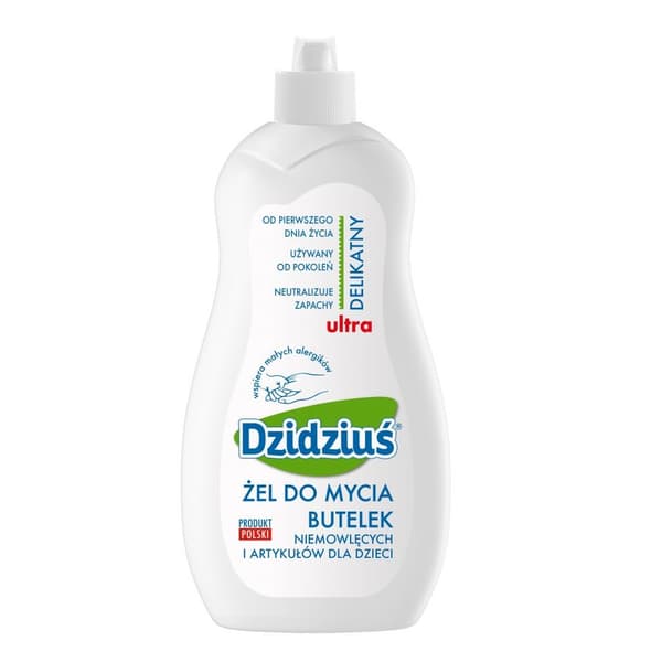 Dzidziuś hypoallergeeninen pullojen pesugeeli, 500 ml