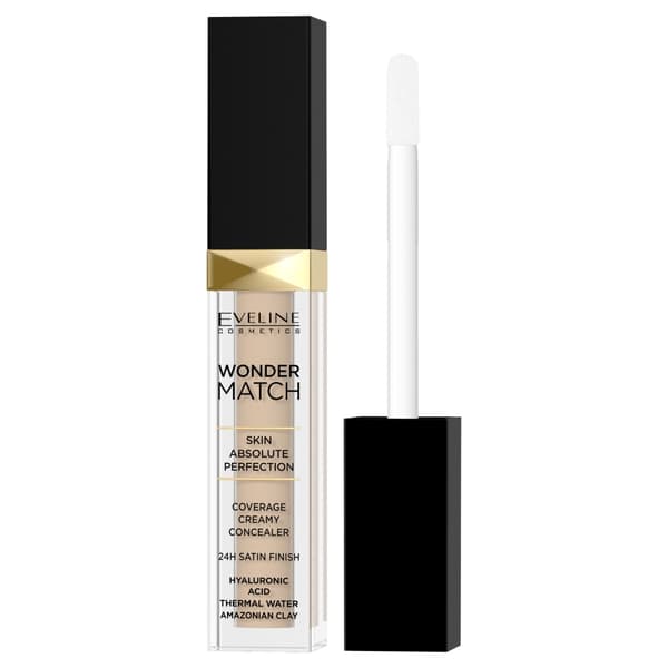 Eveline Cosmetics Wonder Match Flydende Concealer 25 Sand Nude, 7 ml