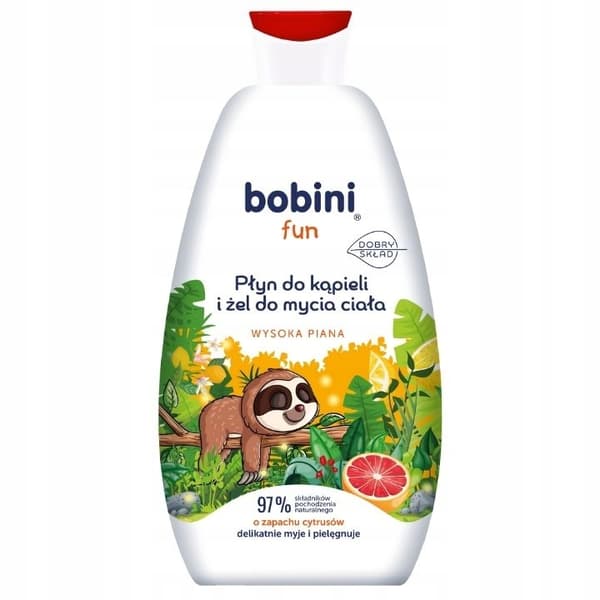 Bobini Fun Sitrusporeinen kylpy- ja suihkugeeli, 500ml