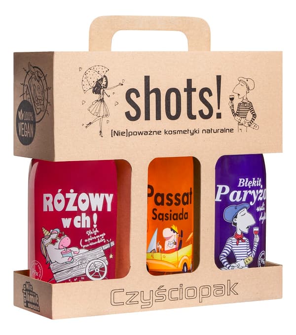 LaQ Skott! Allrengöring Unisex Set Rosa Gel 500ml + Granne Passat 500ml + Paris Blå 500ml
