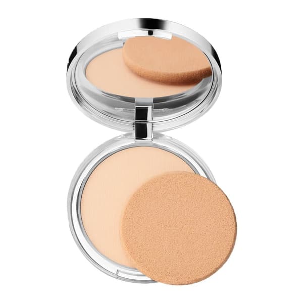 Clinique Stay Matte Makeup Compact 01 Stay Buff, 7.6g - Skinnende Hud Bliver Mat - Langvarig Dækning & Blød Finish