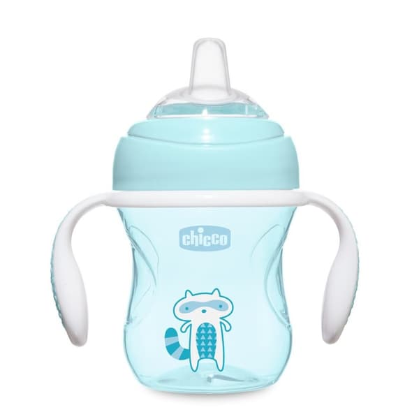 Siirtymismuki Chicco / Harjoitusmuki pehmeällä nokalla / 4kk+ Poika • 200ml