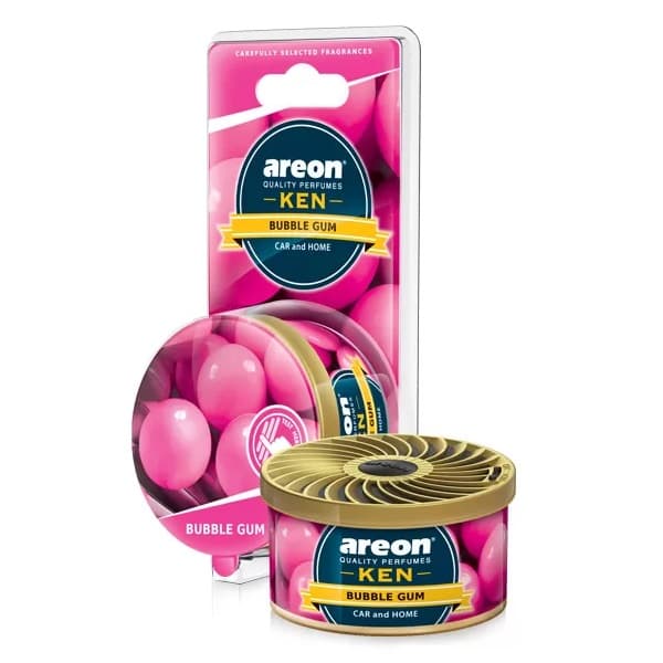 Areon Ken Auton Tuoksutikku Bubble Gum - Klassinen Puhalluspurkkamaku