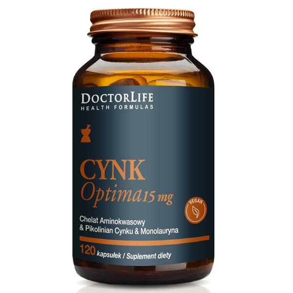Magnez med L-OptiZinc Kosttillskott, 15mg - 120 kapslar