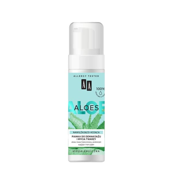AA Aloe Fuktgivande Ansiktsrengöringsmousse - Lugnande Formula 150ml