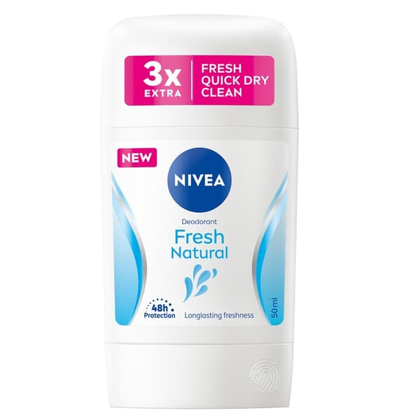 Nivea Fresh Natural Deodorant i Stickform, 50ml