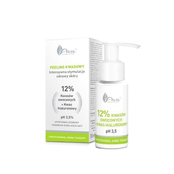 Ava Fruktiga Syror 12% + Hyaluronsyra, 50 ml