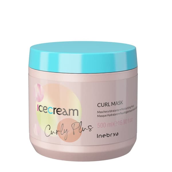 Inebrya Iskrøl Curl Plus Hårmaske til krøllet og bølget hår, 500 ml