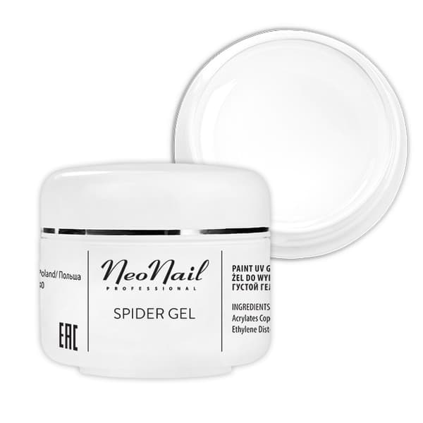NeoNail Vit Spindelgel för Dekoration, 5g