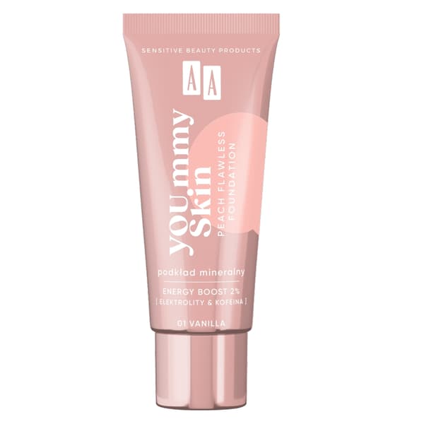 AA YOU.mmy Hud Fersken Fejlfri Mineral Foundation 01 Vanilje, 30ml