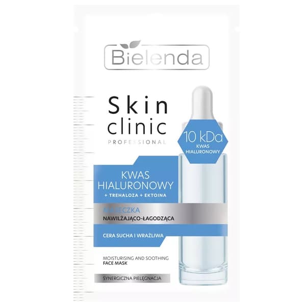 Bielenda Hudklinik Professionel Hyaluronsyre Fugtgivende Beroligende Maske, 8g