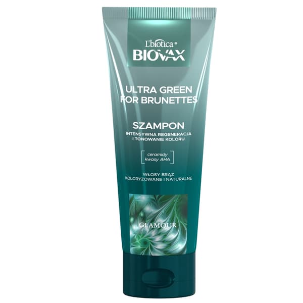 Biovax Glamour Ultra Grøn Til Brunetter Hårshampoo for brunetter, 200ml