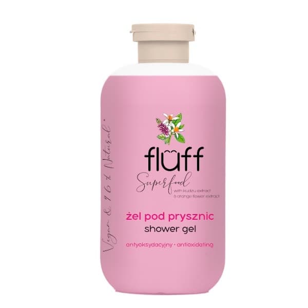 Fluff Antioksidant Shower Gel med Kudzu og Appelsinblomst, 500 ml