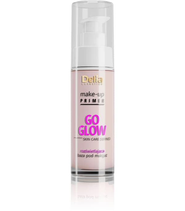 Delia Make-Up Primer Go Glow Hudpleje Opklarende Makeup Base, 30 ml