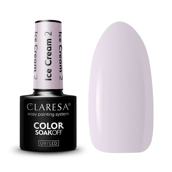Claresa Soak Off UV/LED Gelnagellack Ice Cream 2,5 g