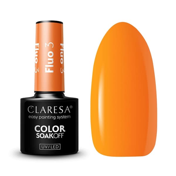 Claresa Soak Off UV/LED Fluorescerende Hybridneglelak 3,5 g