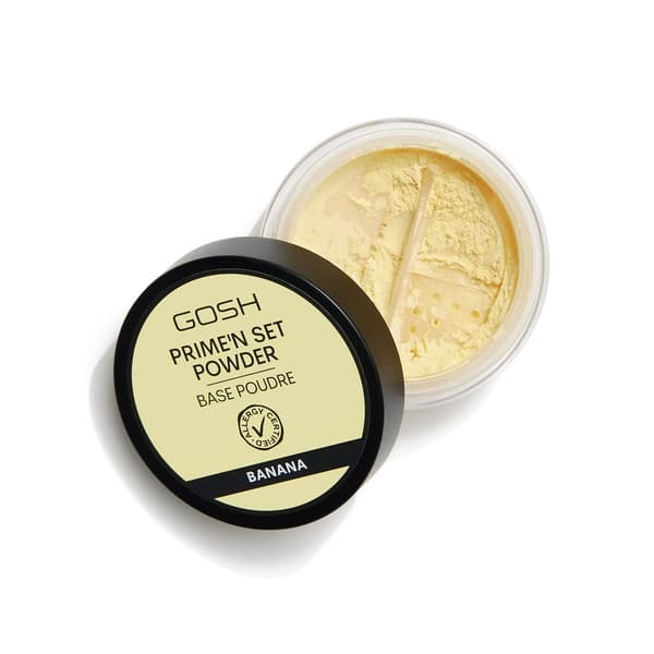 Gosh Prime'n Set 2-in-1 Kiinnitys- ja Mattapuuteri 002 Banaani, 7 g