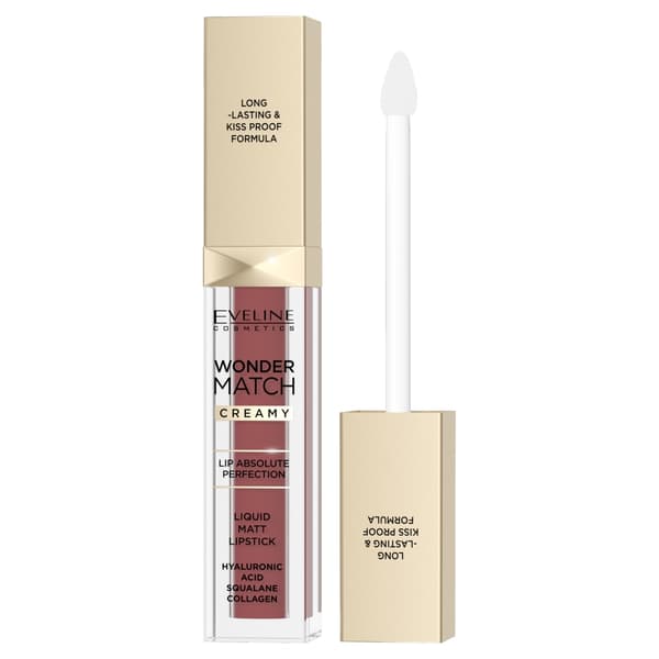 Eveline Cosmetics Wonder Match Flytande Matt Läppstift 07 Toffee, 6.8 ml