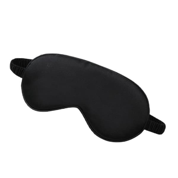 Ecarla Lyxig Sovmask av Satin Svart