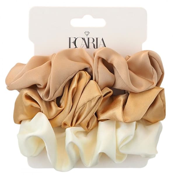 Ecarla Sæt med Hårbånd i Frotté på Plade Beige, 3 Stk