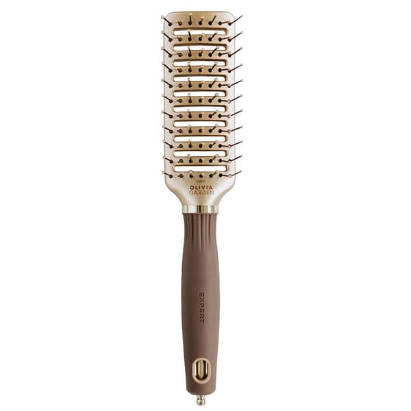 Olivia Garden Hiusharja Nylonharjaksilla Gold&Brown