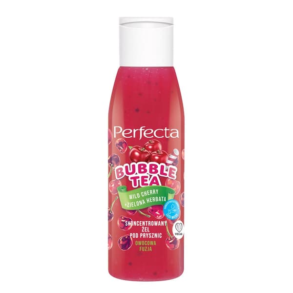Perfecta Bubble Tea Brusegel Wild Kirsebær + Grøn Te, 100 ml