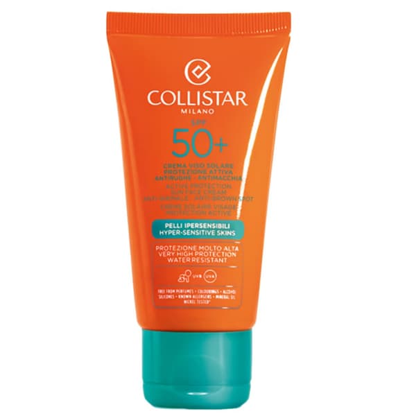 Collistar Aktiivinen Kasvosuojavoide SPF50+, 50 ml