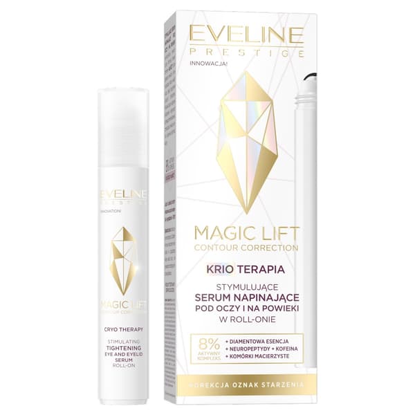 Eveline Cosmetics Magisk Lyft Stimulerande Ögon- och Ögonlocksserum i Roll-on, 15 ml