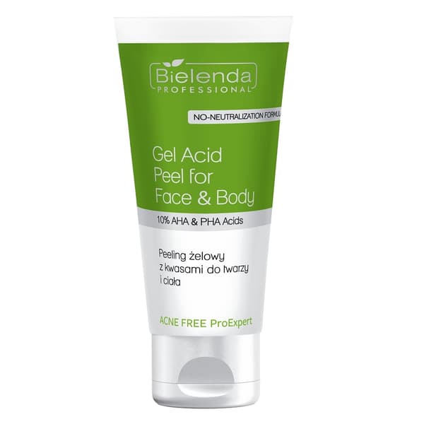 Bielenda Professional Geelikuorinta Hapoilla Kasvoille ja Vartalolle, 150 ml