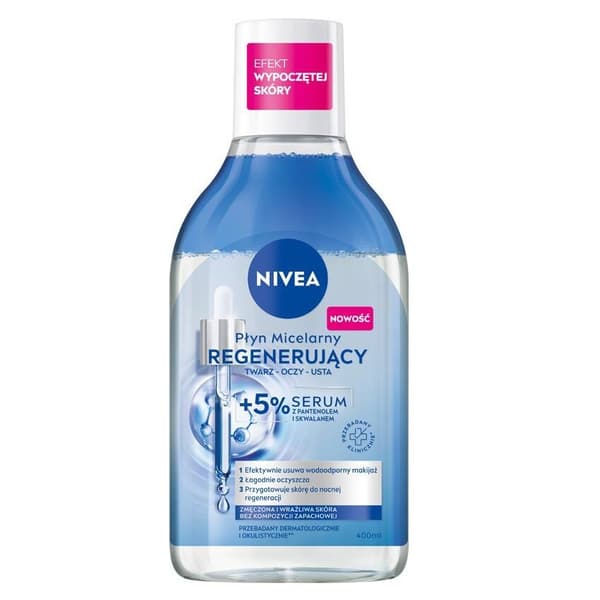 Nivea Återuppbyggande Micellär Vatten med 5% Serum, 400 ml
