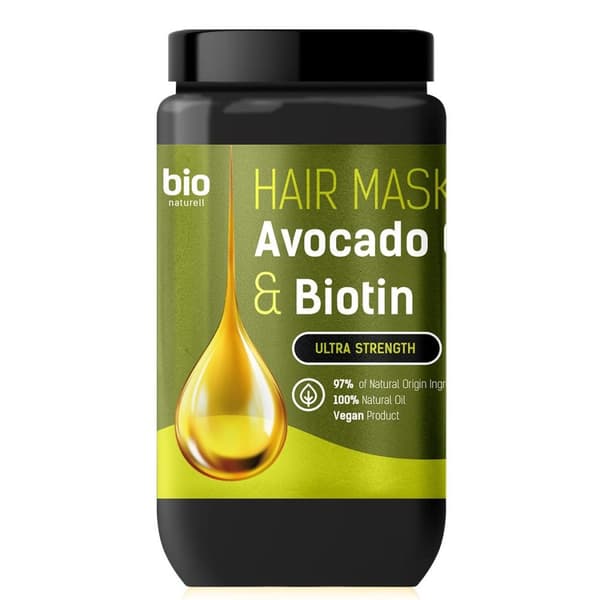 Bio Naturell Hårmask med Avokadoolja och Biotin, 946 ml