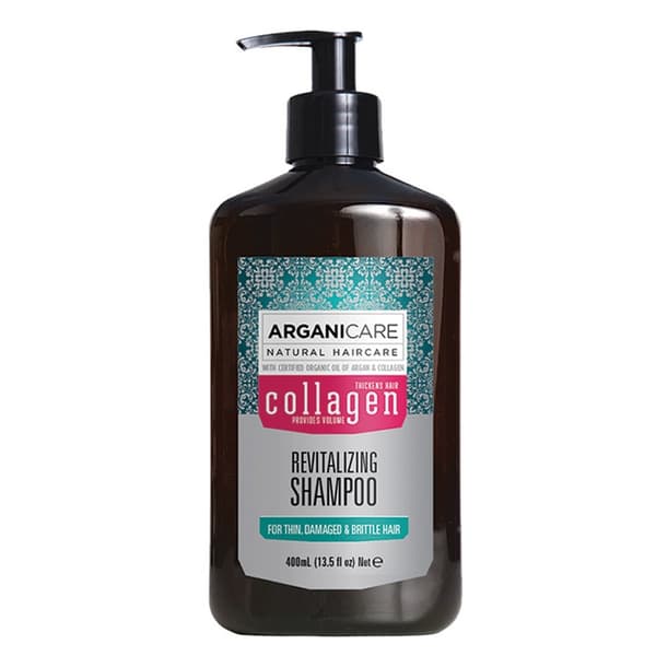 Arganicare Kollagen Revitaliserende Shampoo til Tyndt Hår, 400 ml