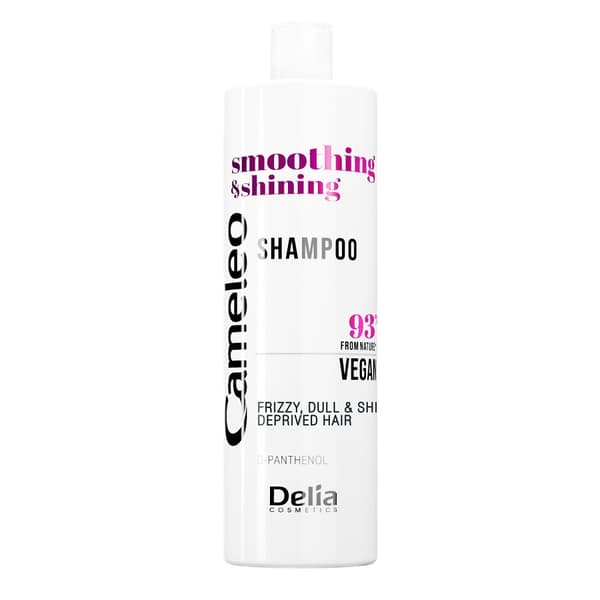 Cameleo Vegan Vegansk Smoothing och Glansgivande Schampo med Pantenol, 400 ml