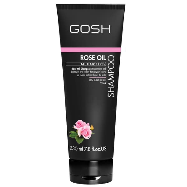 Gosh Rose Oil Schampo för Hår med Rosolja, 230 ml