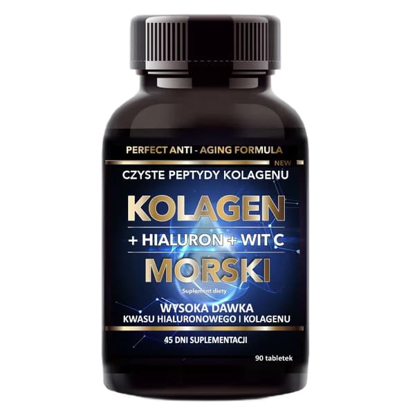 Intenson Marint Kollagen + Hyaluron + Vitamin C 500 mg, 90 tabletter