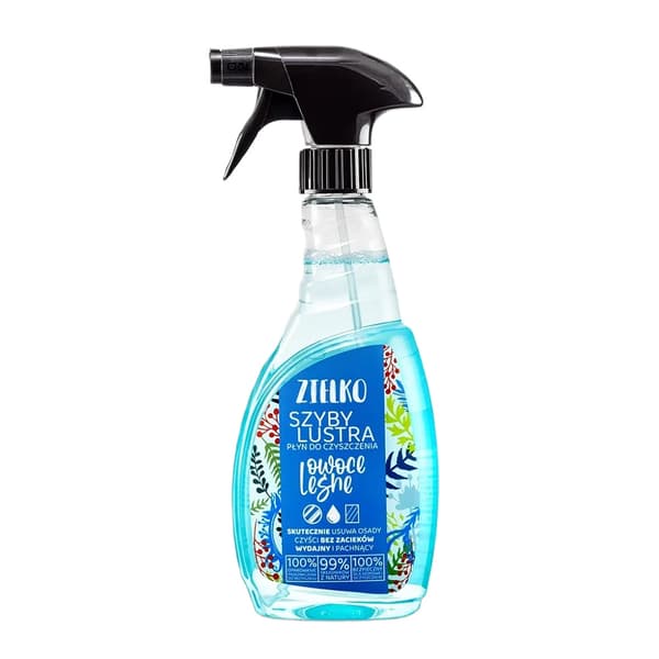 Zielko Ikkunoille ja Peileille Puhdistusneste Metsämarja, 500 ml