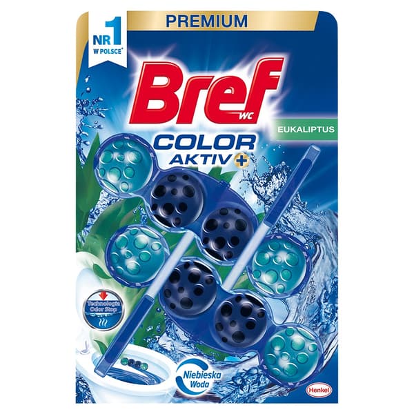 Bref Color Aktiv+ Toilet Frisk Cedar & Eukalyptus, 2 x 50 g