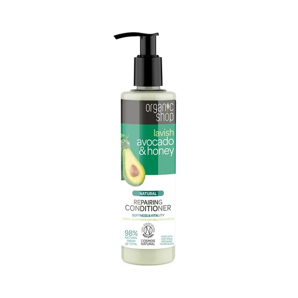 Økologisk Shop Reparerende Hårbalsam Avocado & Honning, 280 ml