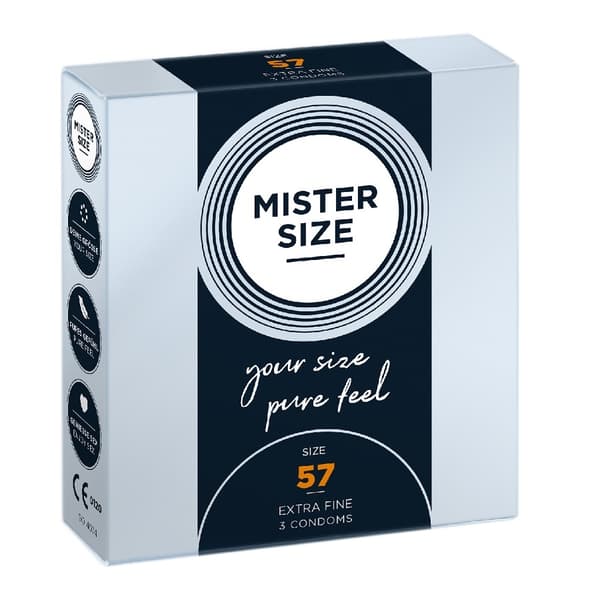 Mister Size Kondomer Anpassade efter Storlek 57mm, 3-pack