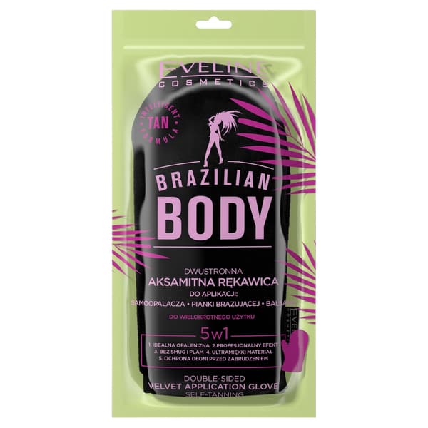 Eveline Cosmetics Brasilialainen Vartalo Kaksipuolinen Samettikäsine