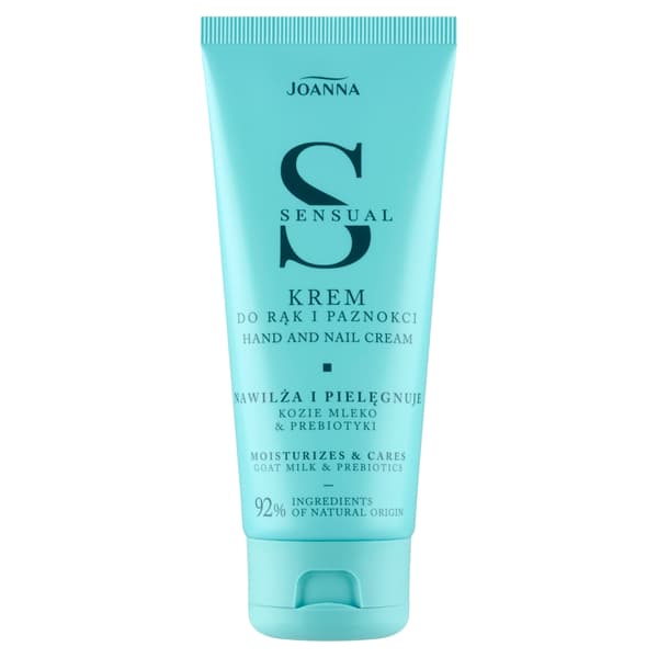 Joanna Sensual Hand- och Nagelkräm med Getmjölk och Prebiotika, 100 g